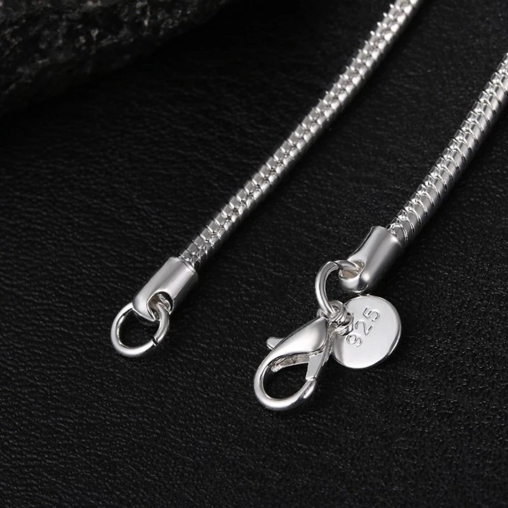 925 Silver Snake Chain Necklace - Picture 2 of 4